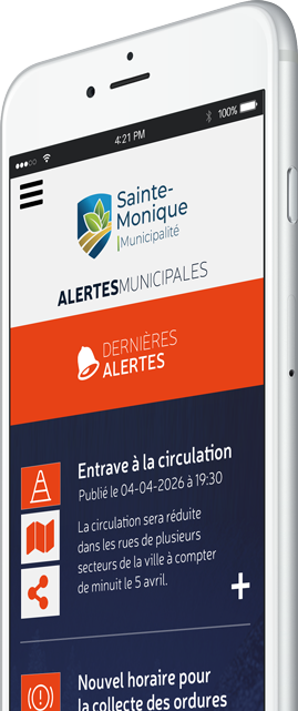 Alertes - Municipalité de Sainte-Monique